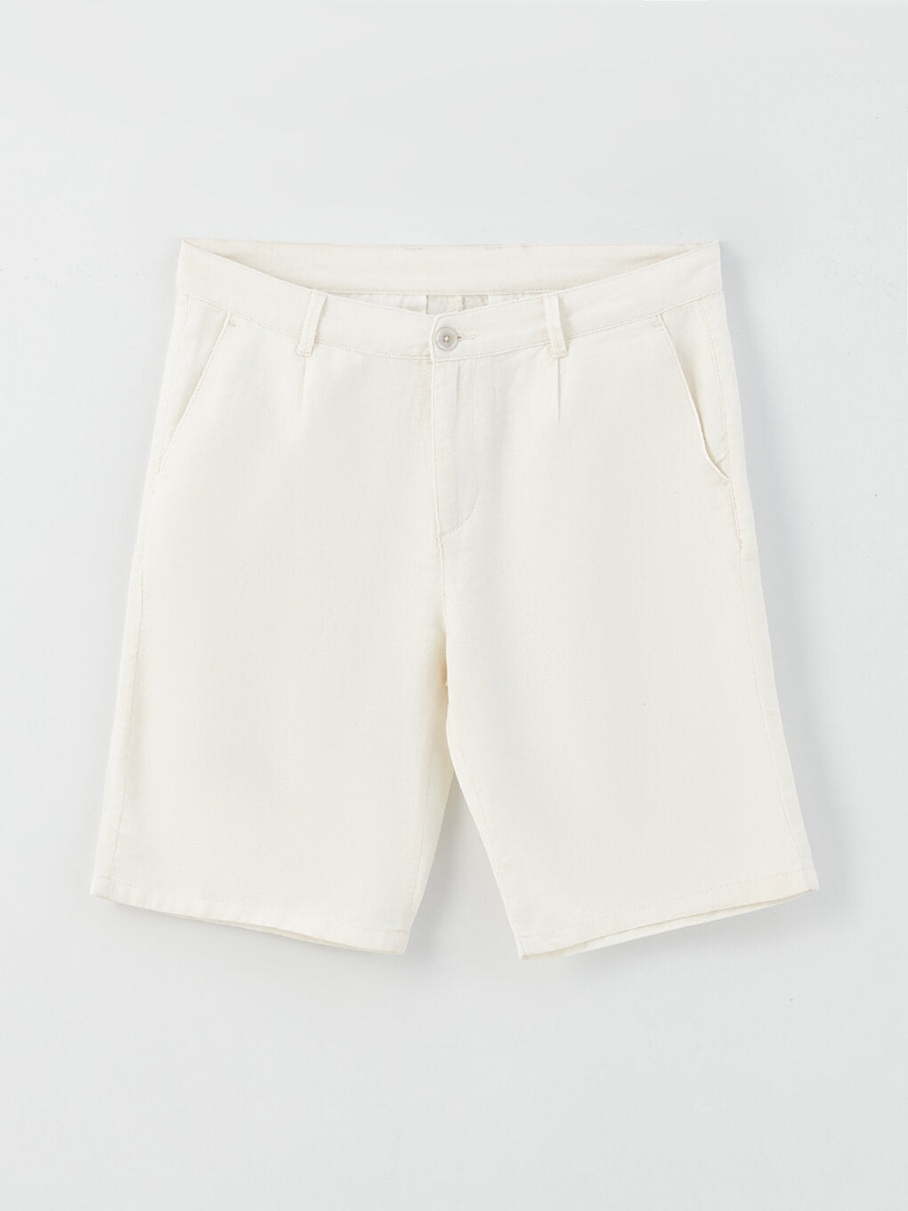 Slim Fit Linen Blend Men's Shorts