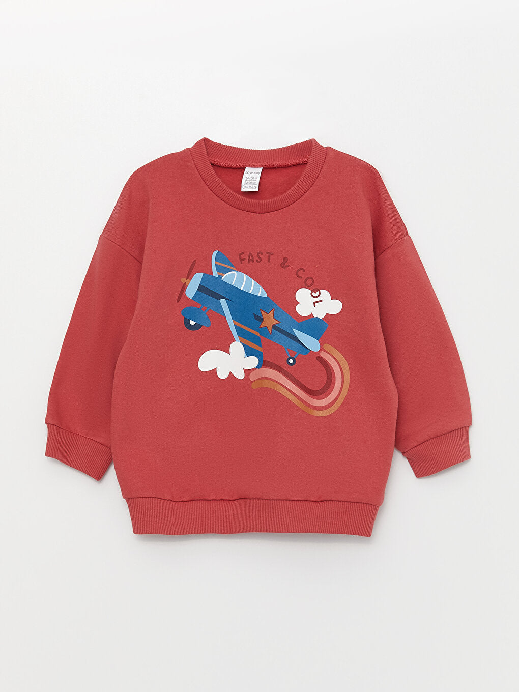 Crew Neck Long Sleeve Printed Baby Boy Sweatshirt 2-pack