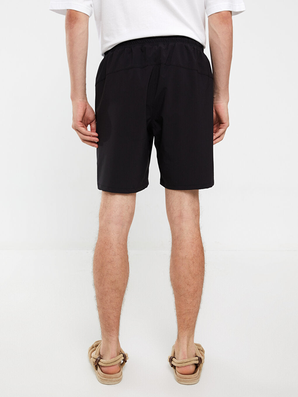 Knee-Length Patterned Men's Swim Shorts