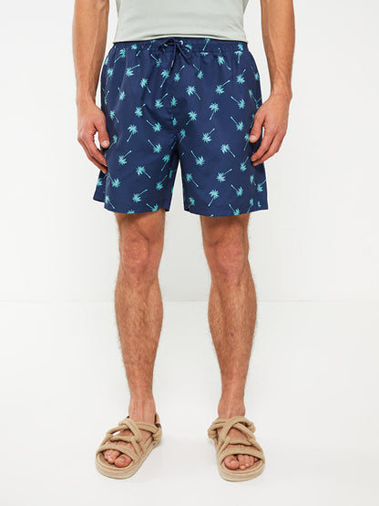 Short Patterned Men's Swim Shorts