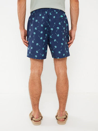 Short Patterned Men's Swim Shorts