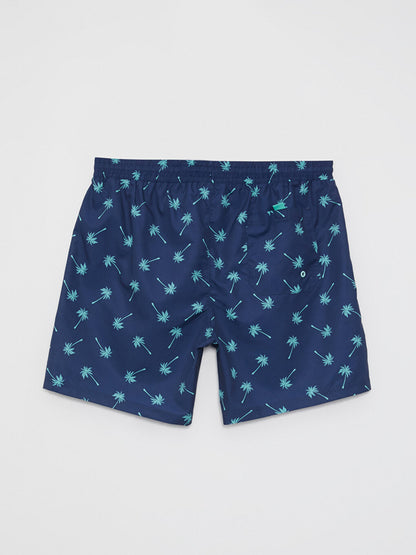 Short Patterned Men's Swim Shorts