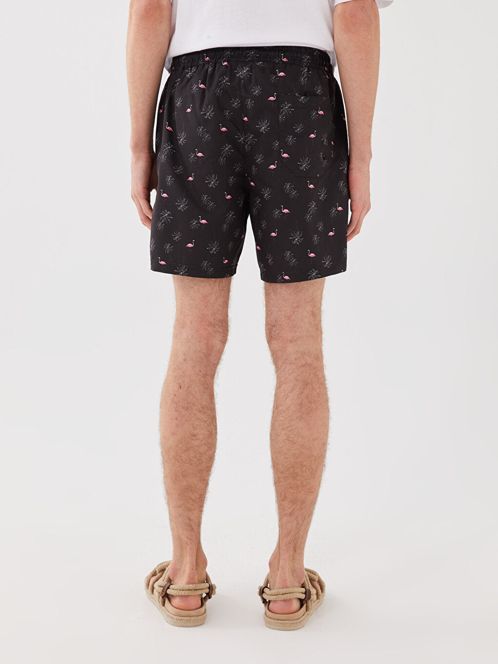 Short Patterned Men's Swim Shorts