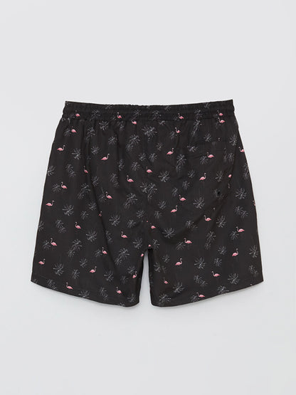 Short Patterned Men's Swim Shorts