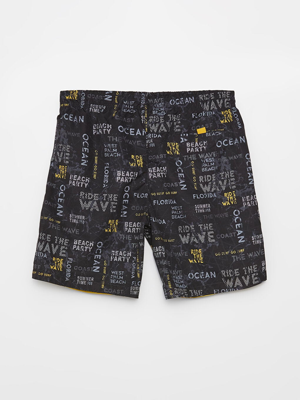 Knee-Length Printed Men's Swim Shorts