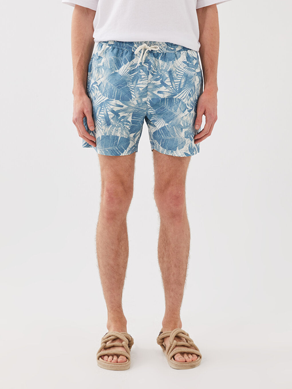 Short Patterned Men's Swim Shorts