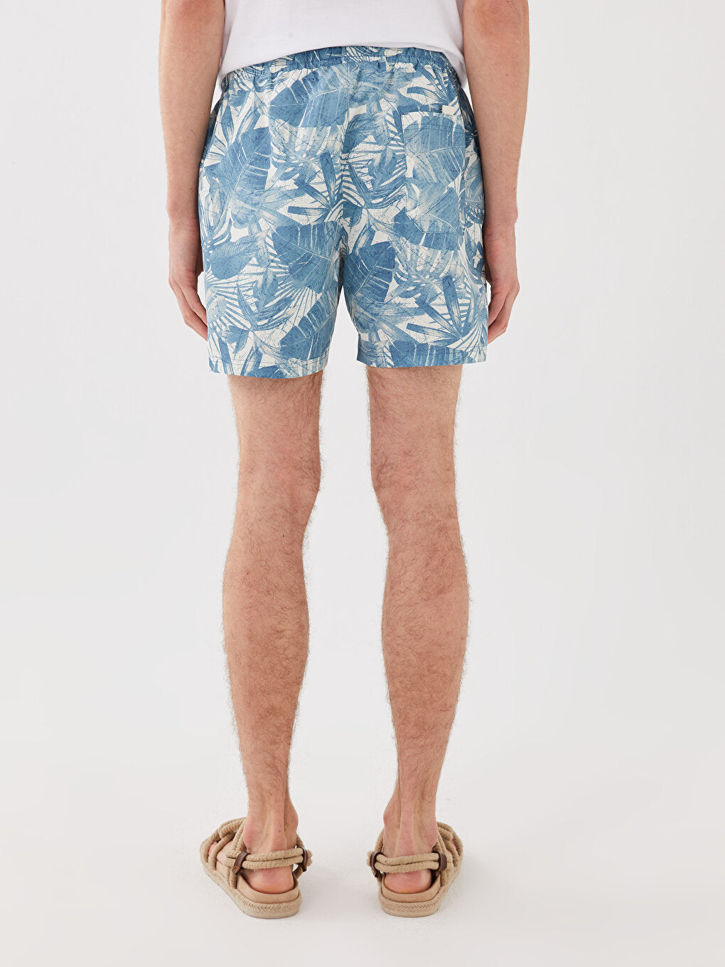 Short Patterned Men's Swim Shorts