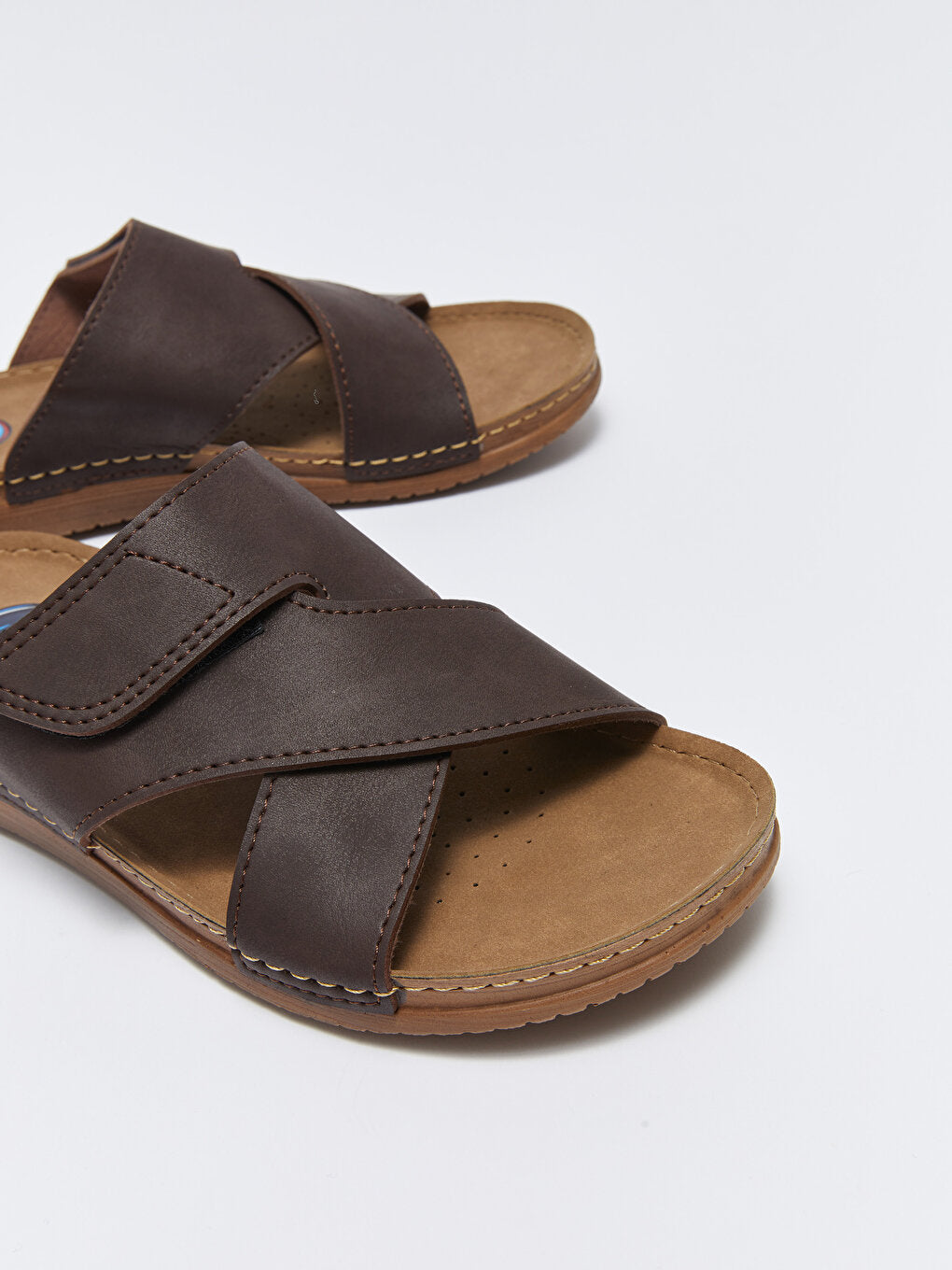 Cross Strapped Men's Slippers