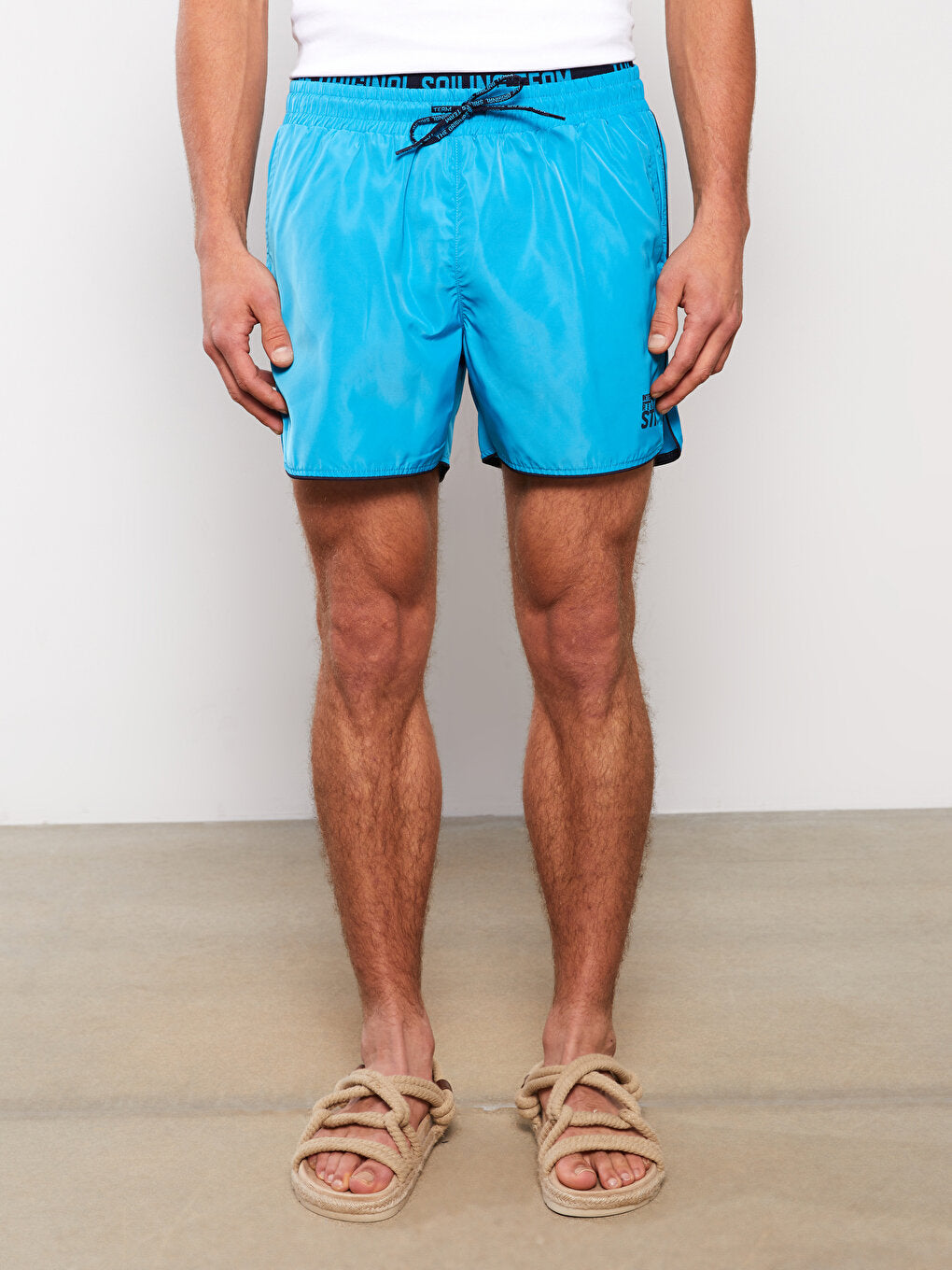 Short Printed Men's Swim Shorts