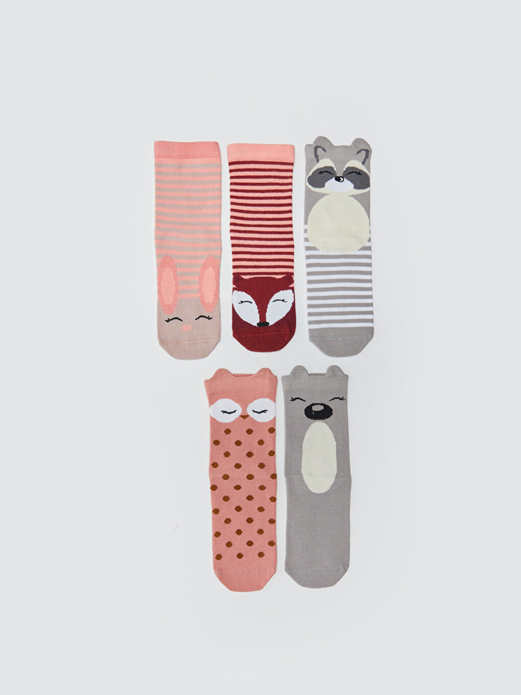 Patterned Girl's Socks 5-pack