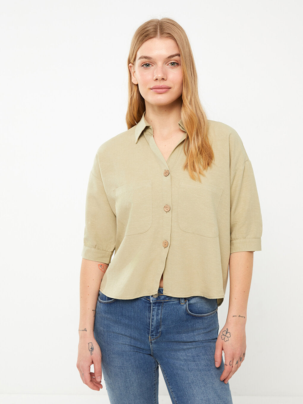 Plain Oversize Women's Shirt