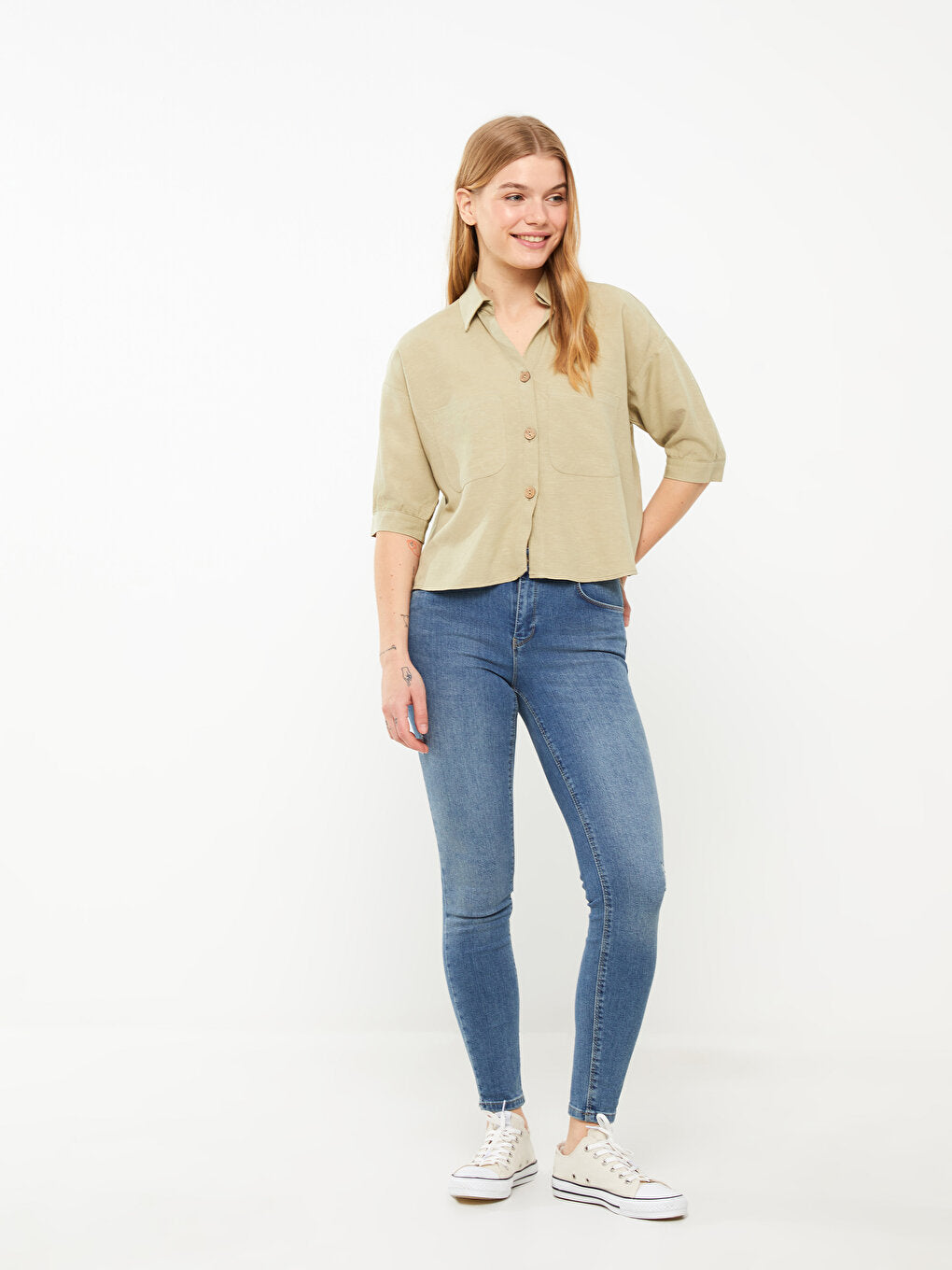 Plain Oversize Women's Shirt