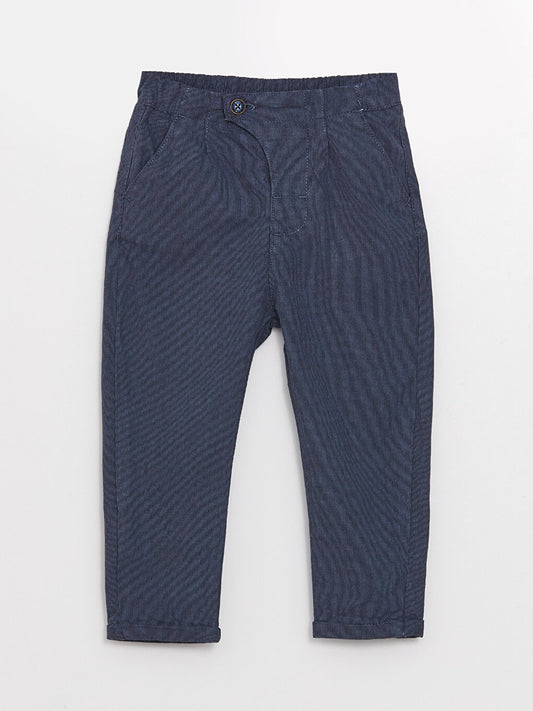 Baby Boy Trousers with Elastic Waist