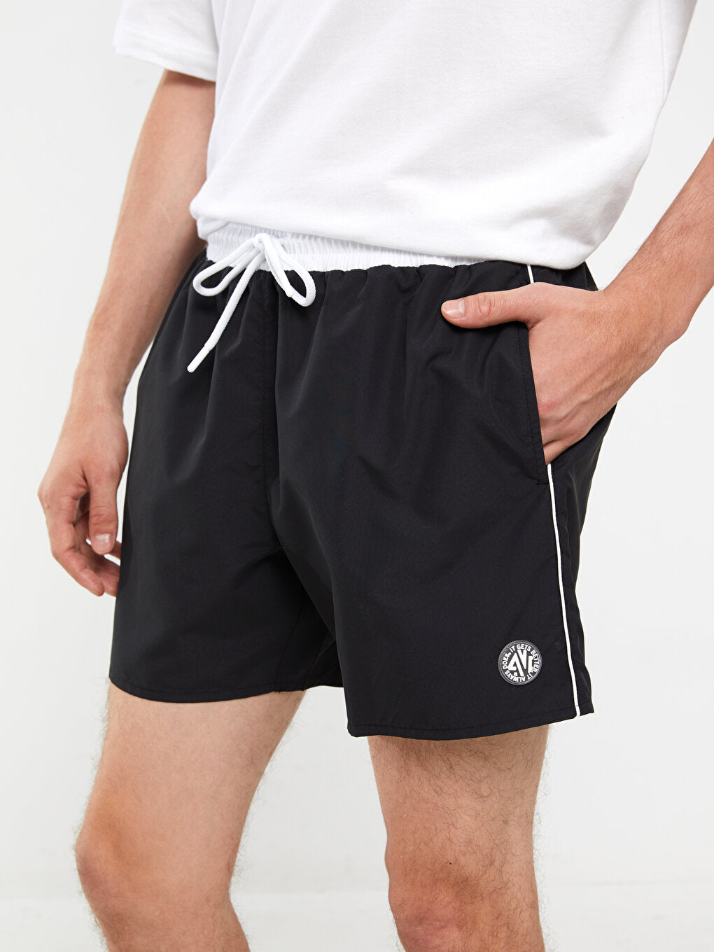 Short Length Basic Men's Swim Shorts