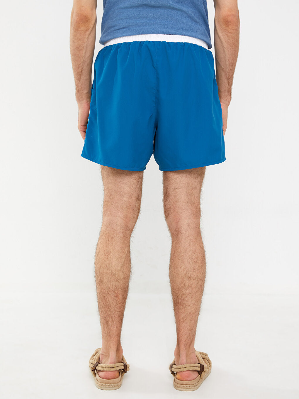 Short Length Basic Men's Swim Shorts