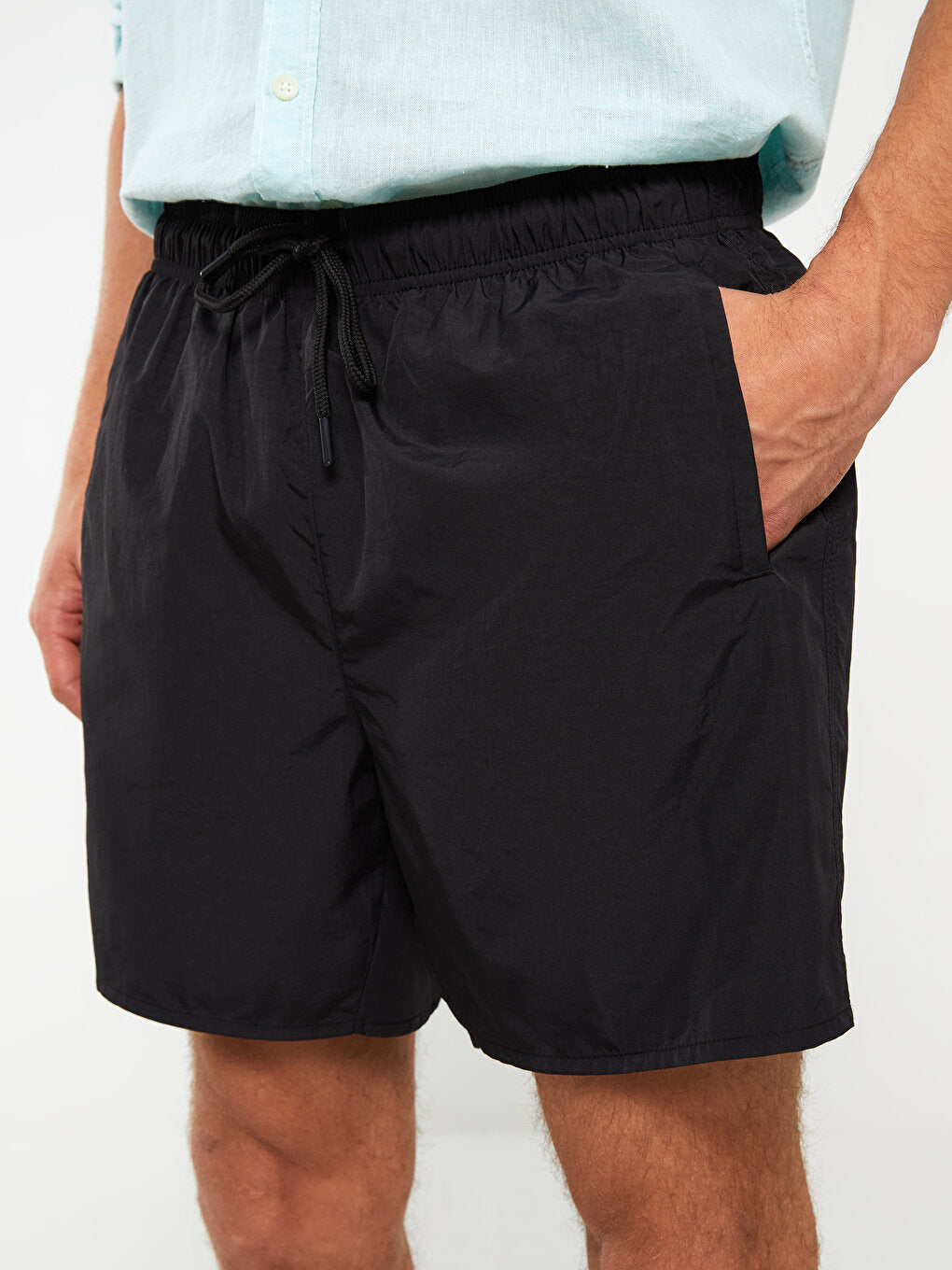 Short Length Basic Men's Swim Shorts