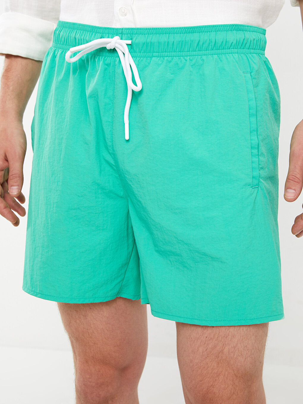 Short Length Basic Men's Swim Shorts