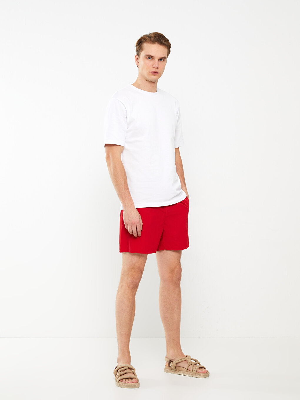 Short Length Basic Men's Swim Shorts