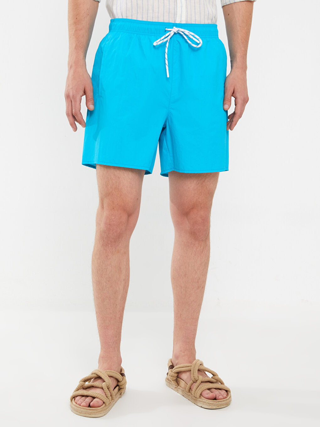 Short Length Basic Men's Swim Shorts