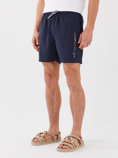 Short Printed Men's Swim Shorts