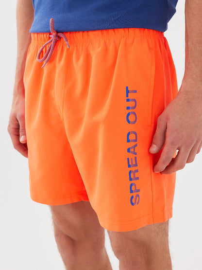 Short Printed Men's Swim Shorts