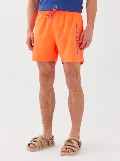 Short Printed Men's Swim Shorts