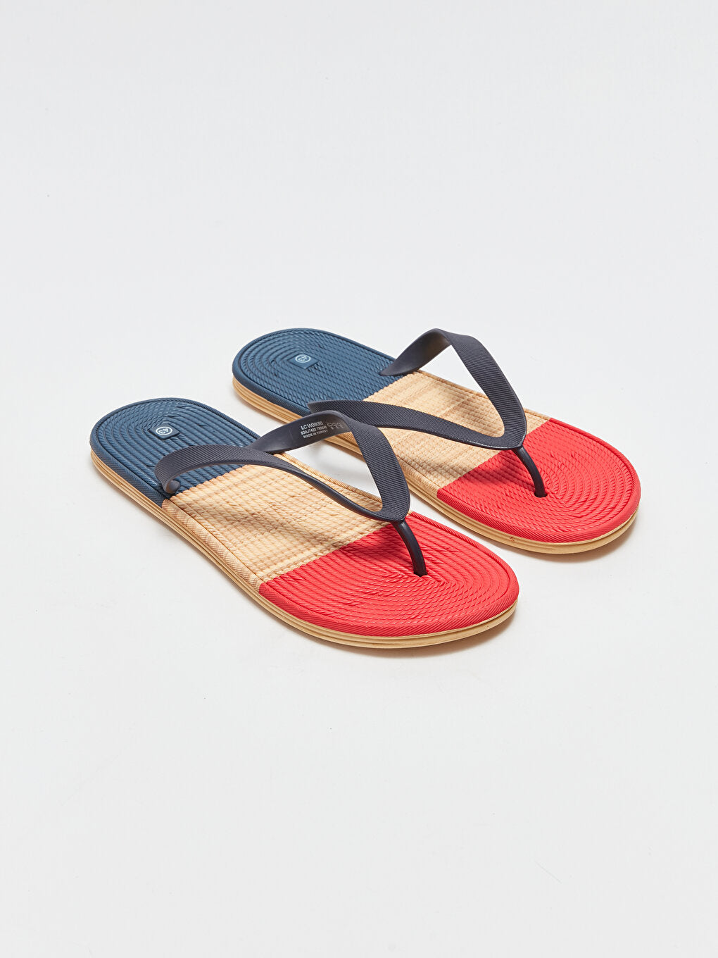 Color Blocked Men's Flip Flops Beach Slippers