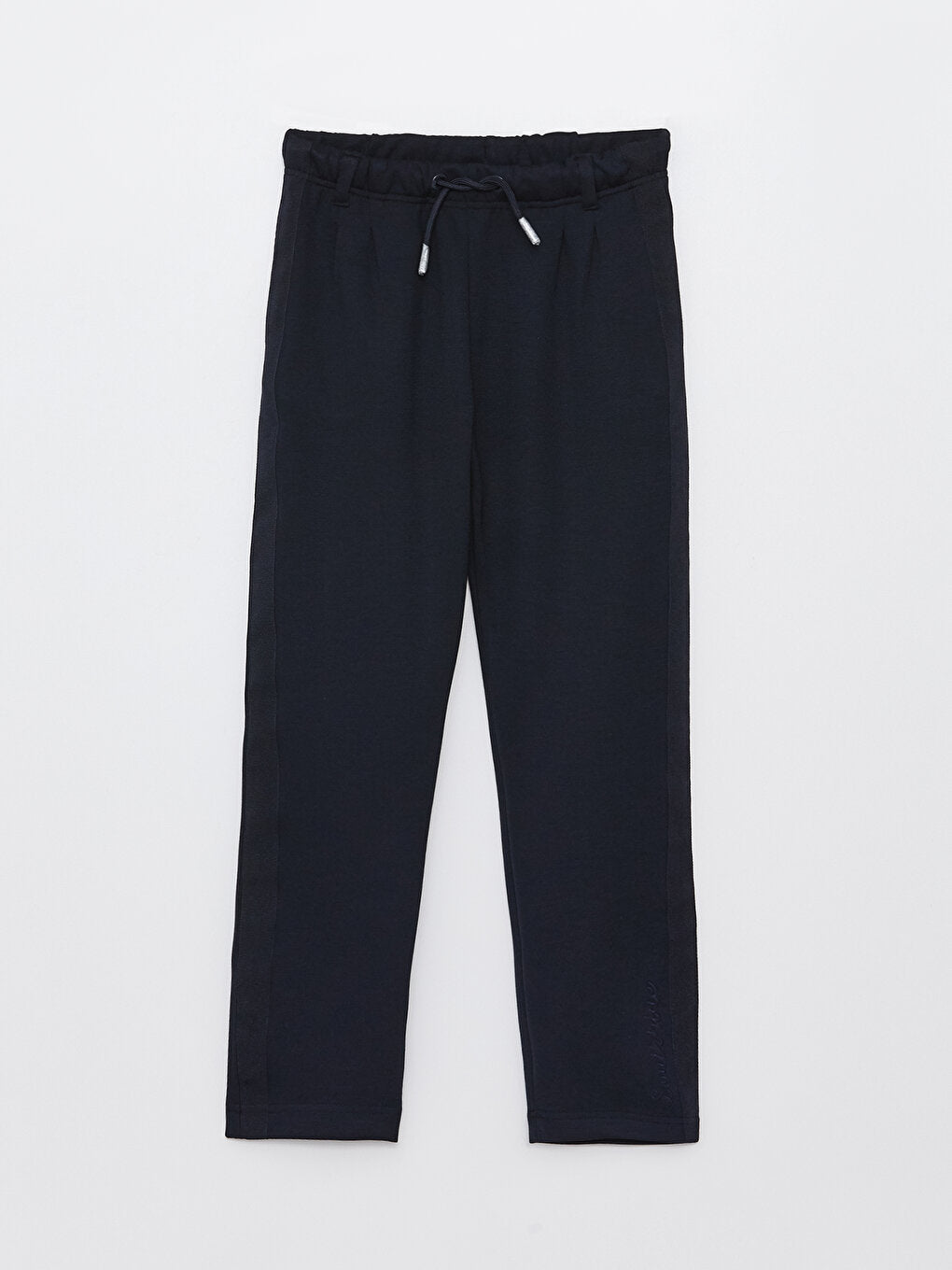 Basic Girl's Trousers with Elastic Waist