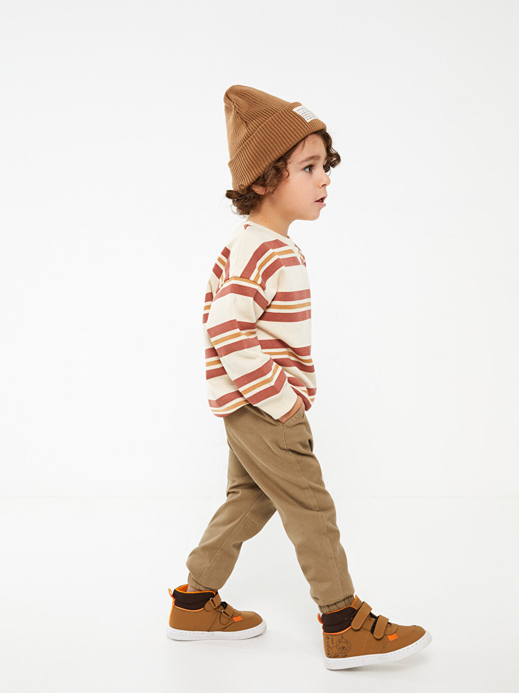 Baby Boy Jogger Pants with Elastic Waist