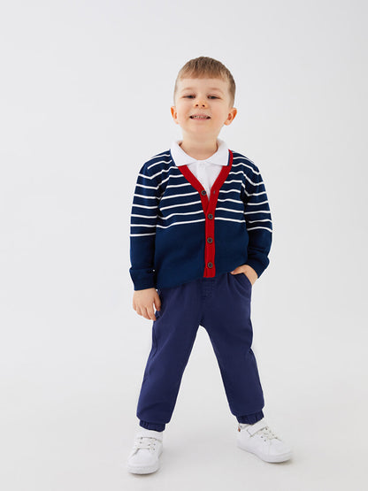 Baby Boy Jogger Pants with Elastic Waist