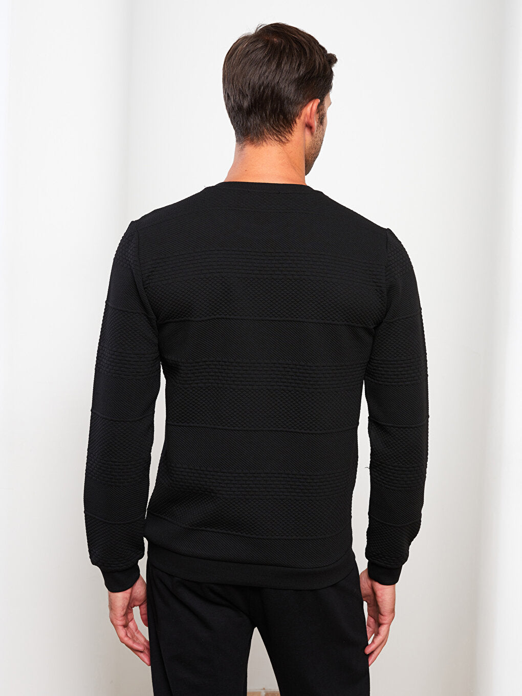 Crew Neck Long Sleeve Men's Sweatshirt