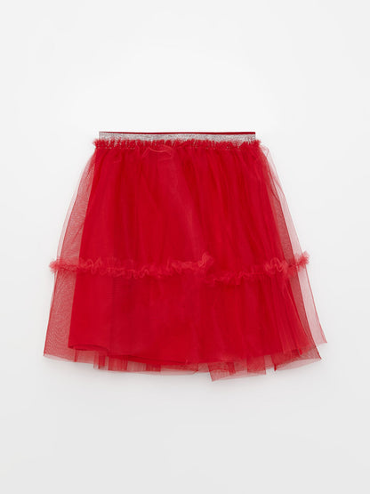 Tulle Girl's Skirt with Elastic Waist