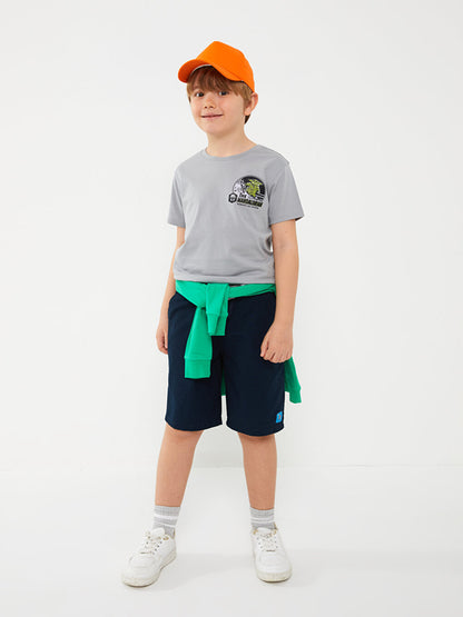 Basic Boys' Shorts with Elastic Waist