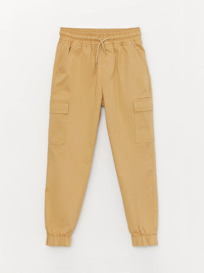 Basic Boy's Jogger Trousers with Elastic Waist