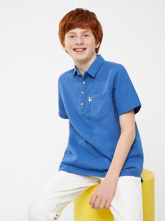 Basic Short Sleeve Boy's Shirt