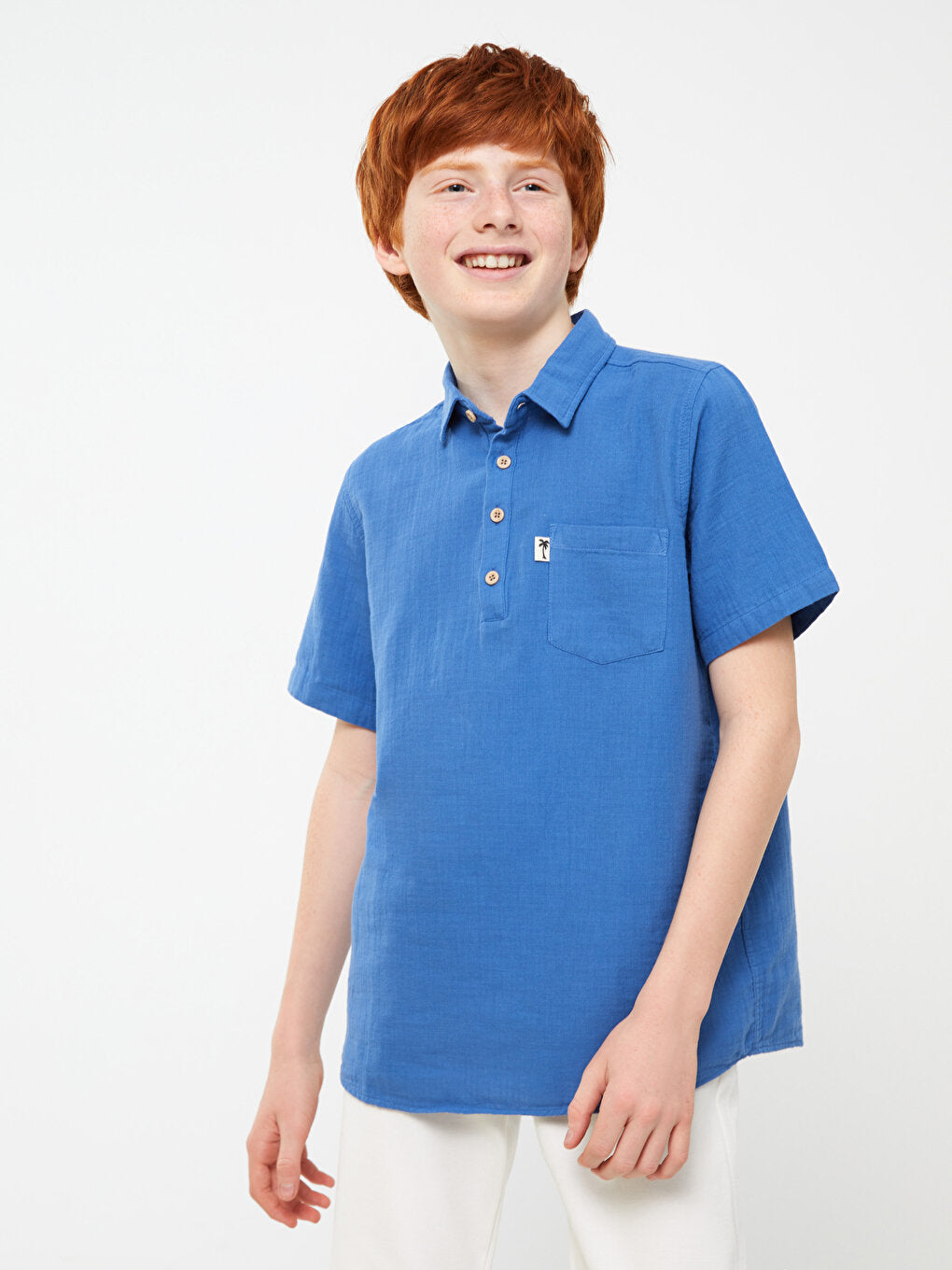 Basic Short Sleeve Boy's Shirt