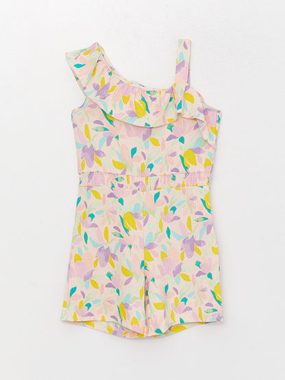 Patterned Girl's Jumpsuit