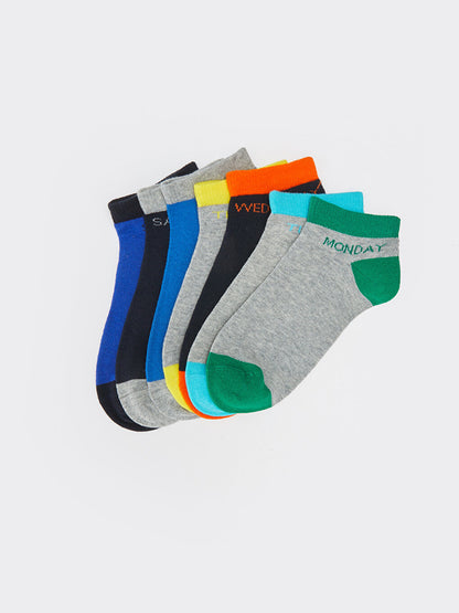 Color Blocked Boy's Booties Socks 7-pack