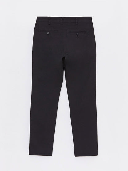 Slim Fit Gabardine Men's Chino Trousers