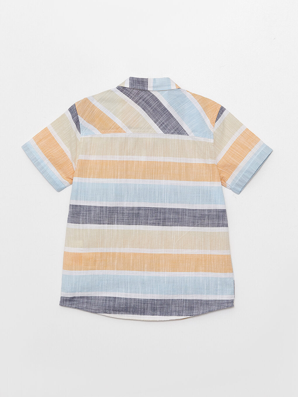 Striped Short Sleeve Boy Shirt