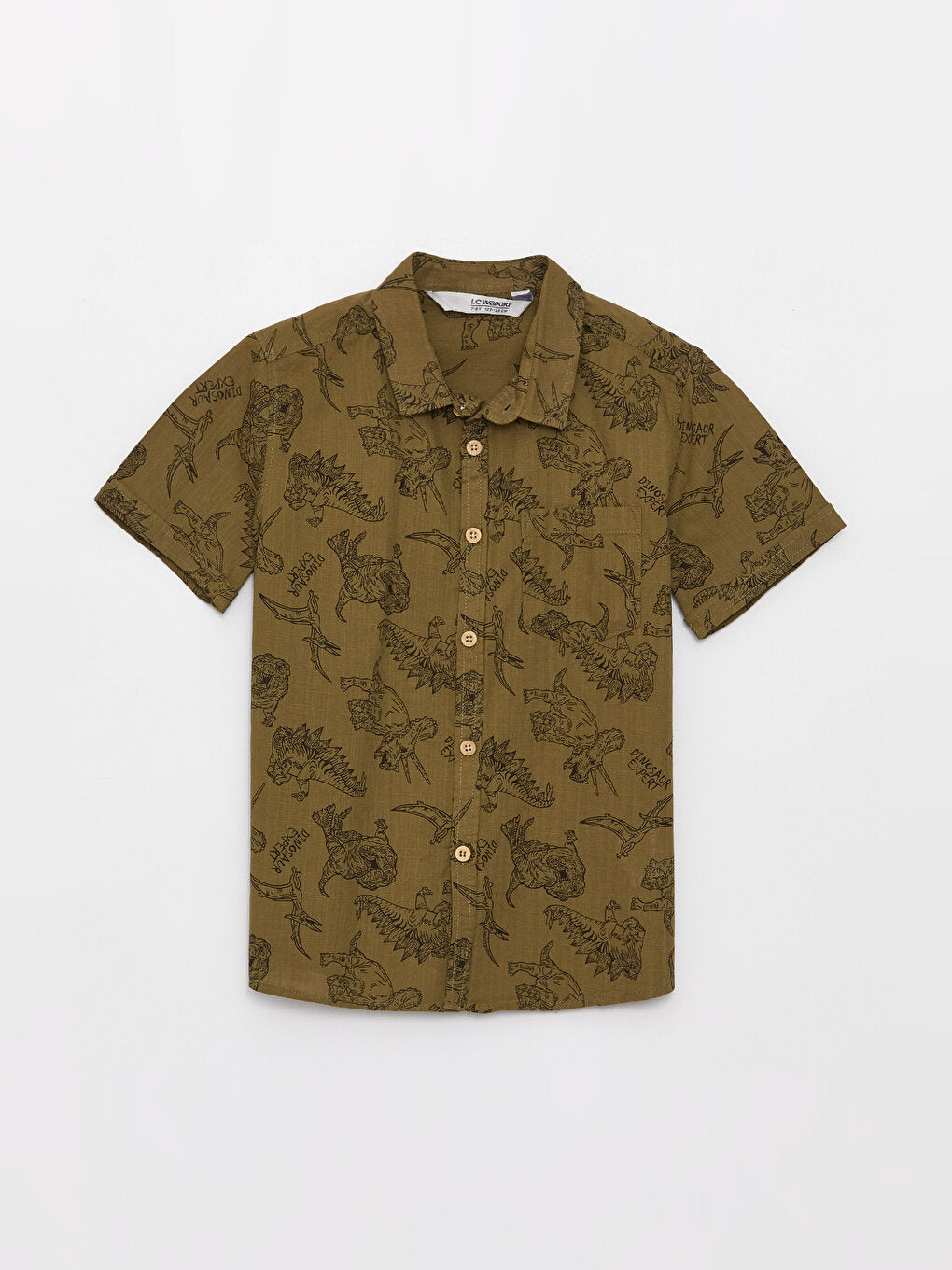 Patterned Short Sleeve Boy's Shirt