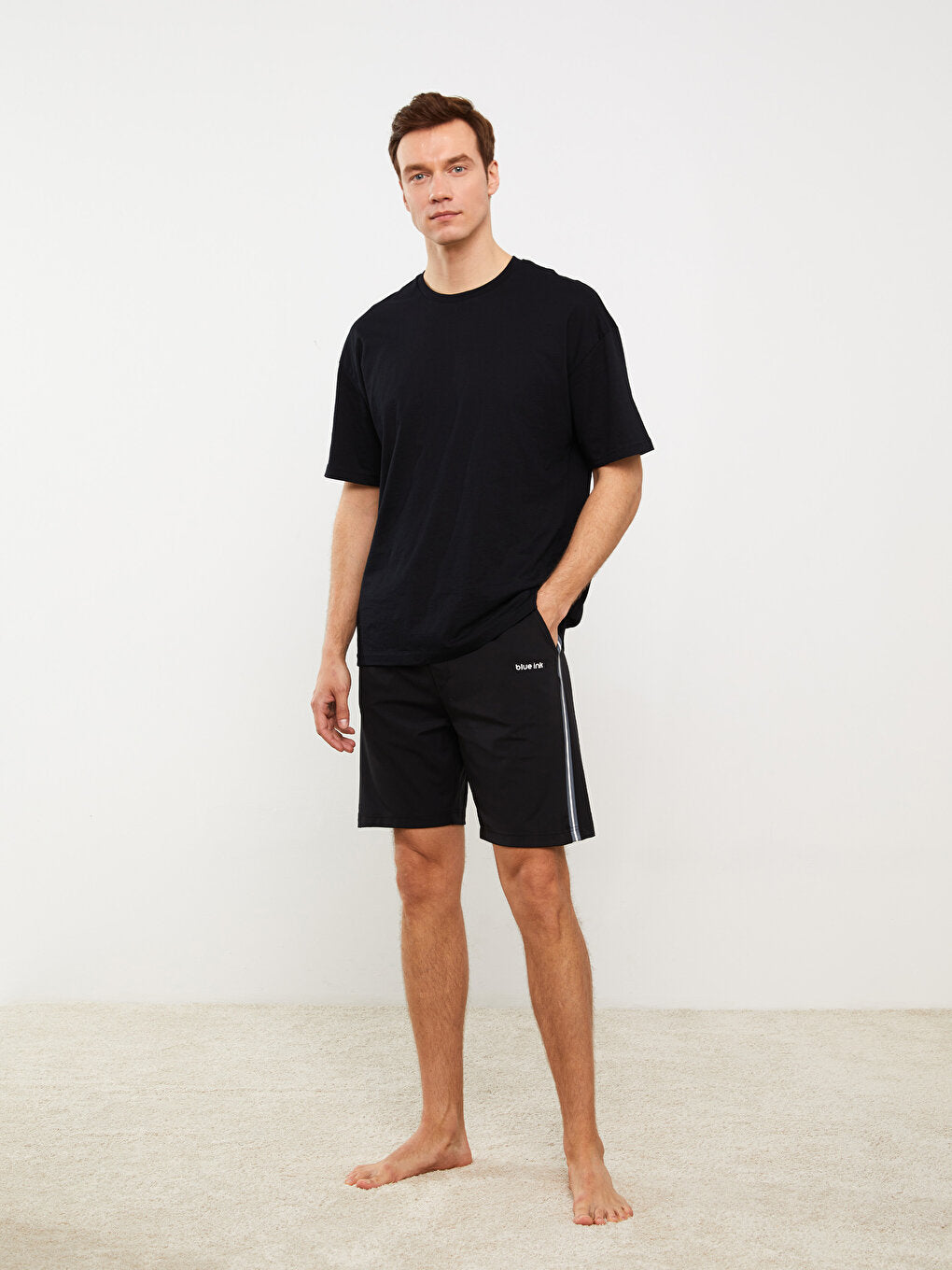 Slim Fit Men's Pajama Bottom Shorts