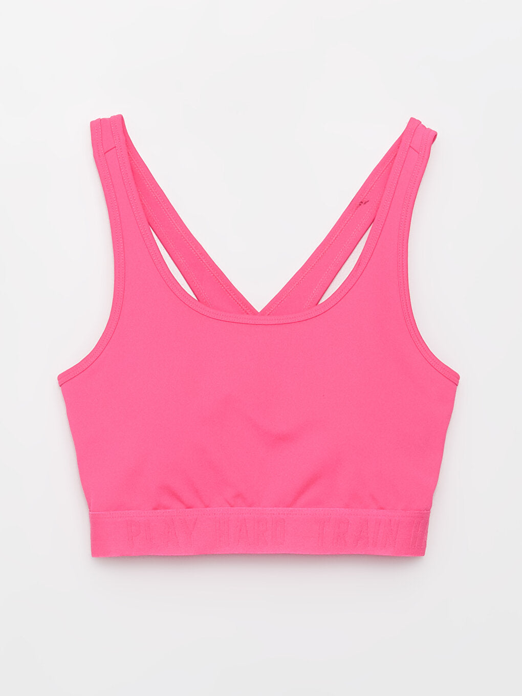 Self Patterned Sports Bra with Removable Pads