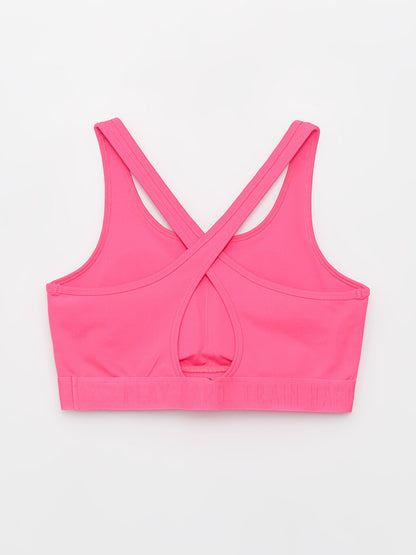 Self Patterned Sports Bra with Removable Pads