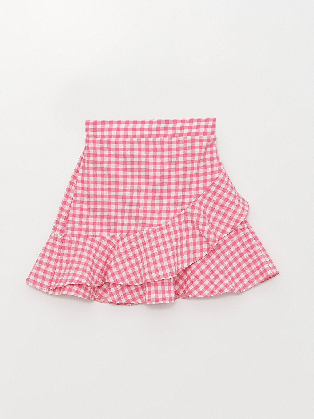 Plaid Girl's Skirt with Elastic Waist