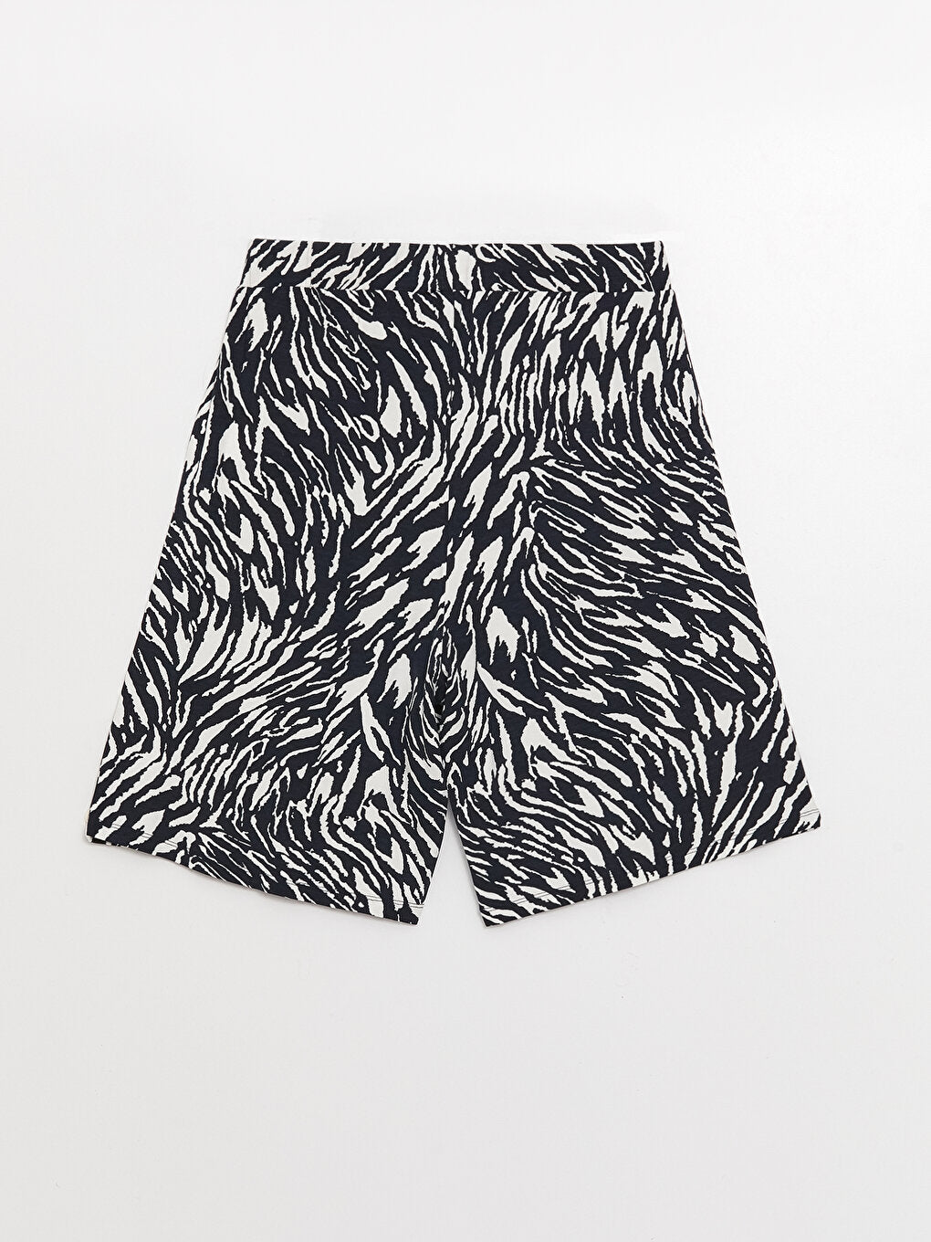 Women's Elastic Waist Patterned Shorts