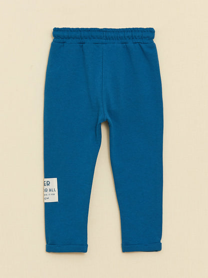 Baby Boy Tracksuit Bottom with Elastic Waist