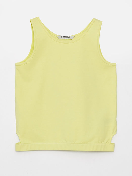 Crew Neck Basic Girl's Undershirt