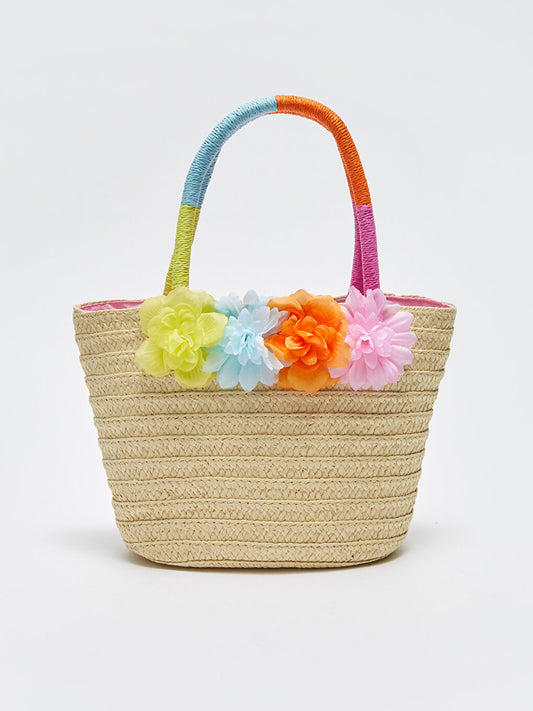 Girl's Straw Handbag