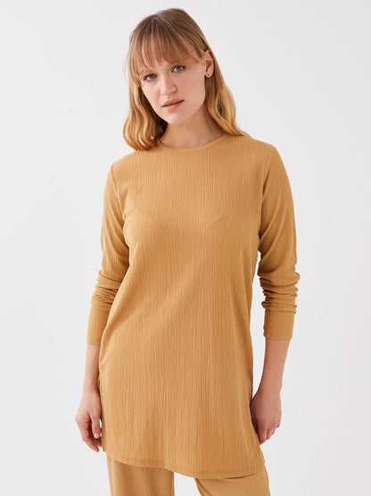 Women's Crew Neck Long Sleeve Tunic